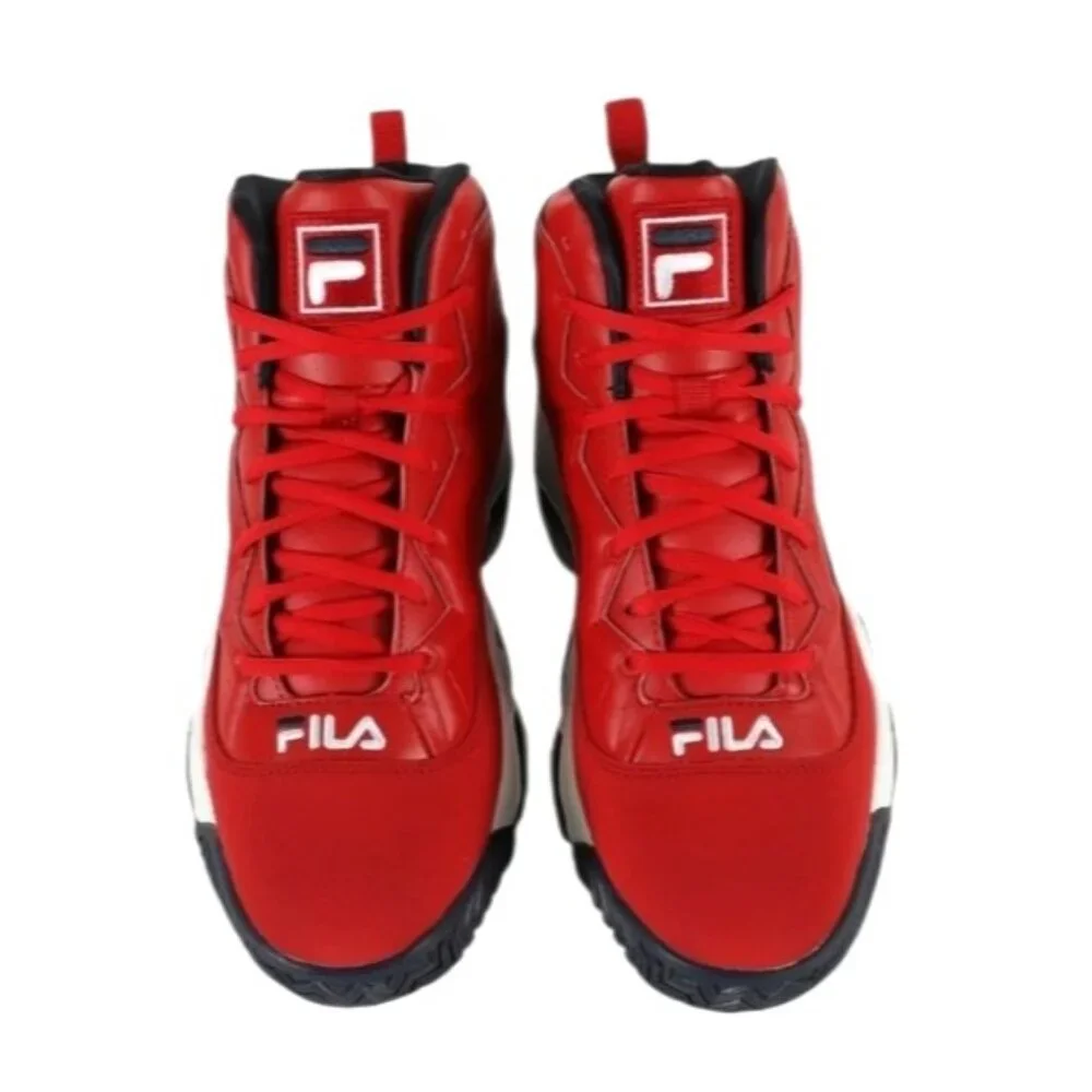 Fila MB Boy's Red & Navy Retro High-Top Basketball Shoes Sz‎ 5.5 NWOB